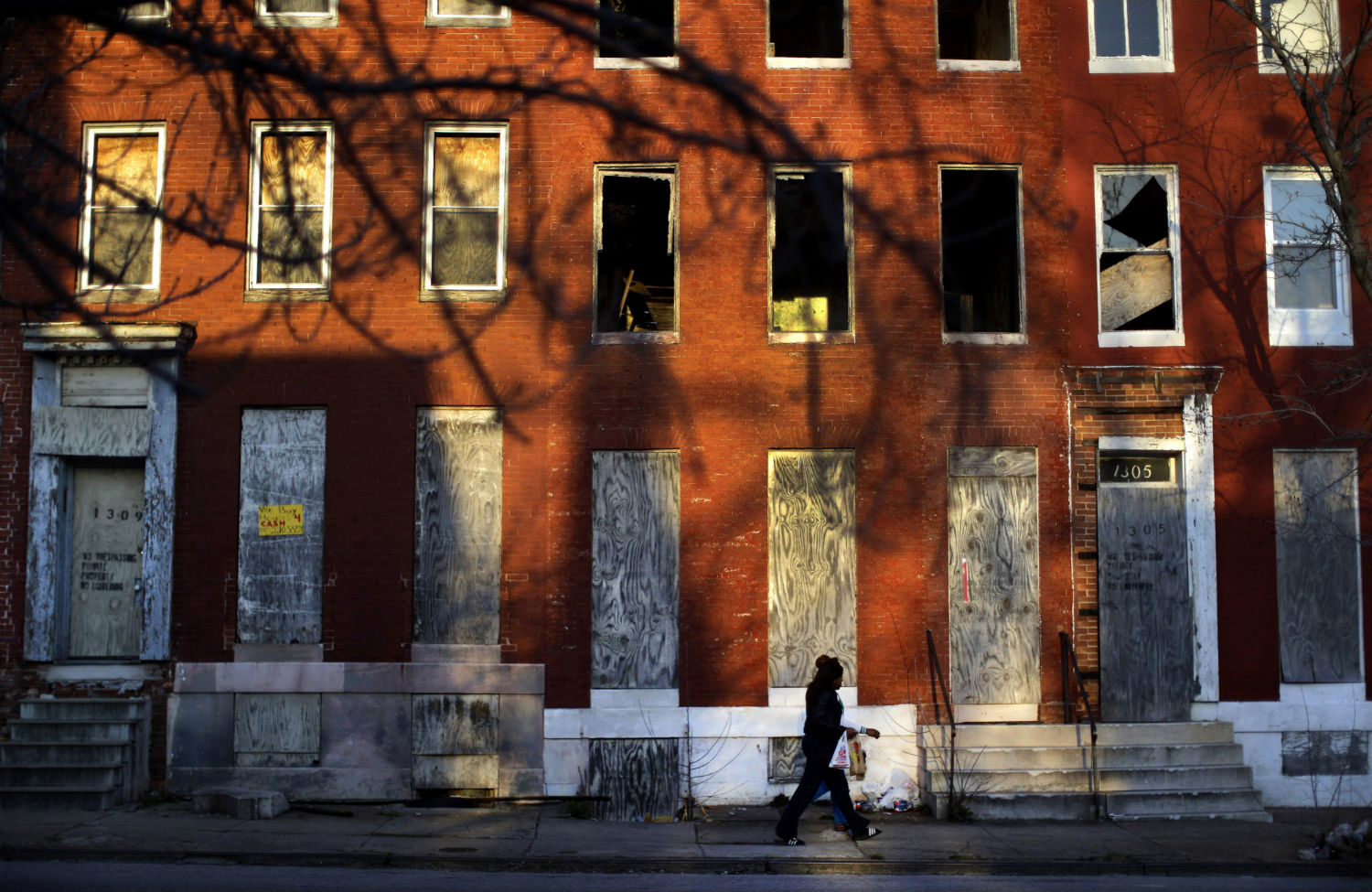 Row house in Baltimore