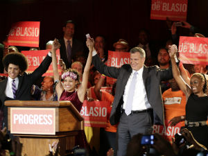 Bill de Blasio Leads New York Primary With Surge of Votes for ‘Bold Progressive Change’