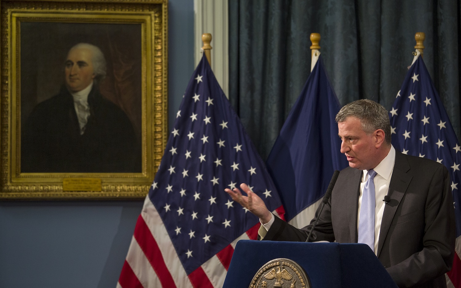 De Blasio Blasts Bloomberg in Budget Talk