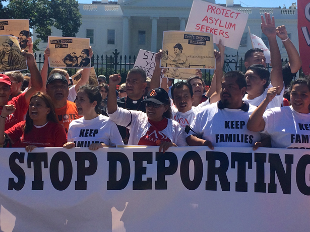 Immigrant Rights Advocates Stage Civil Disobedience at the White House