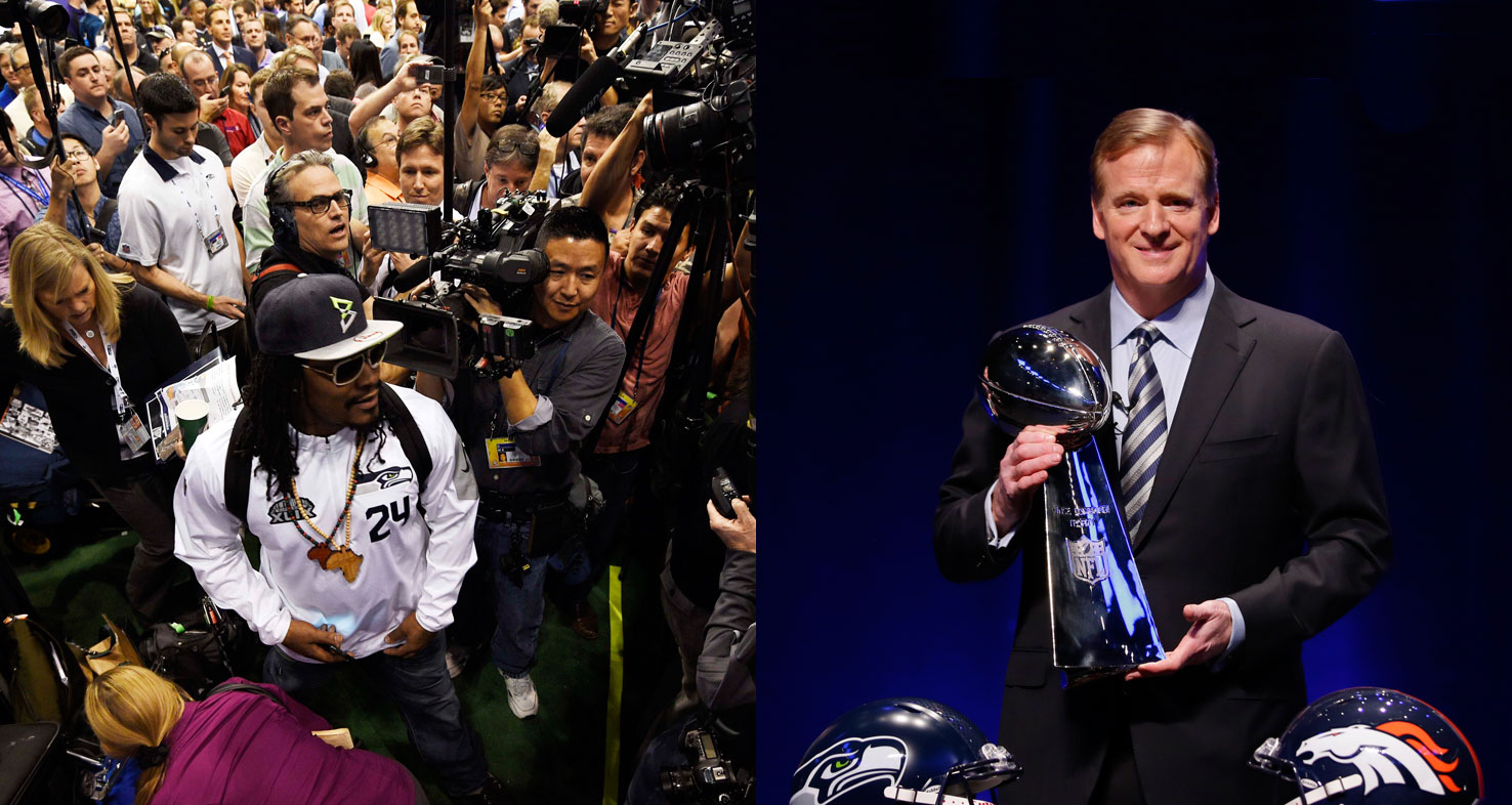 Marshawn Lynch and Roger Goodell: Compare and Contrast