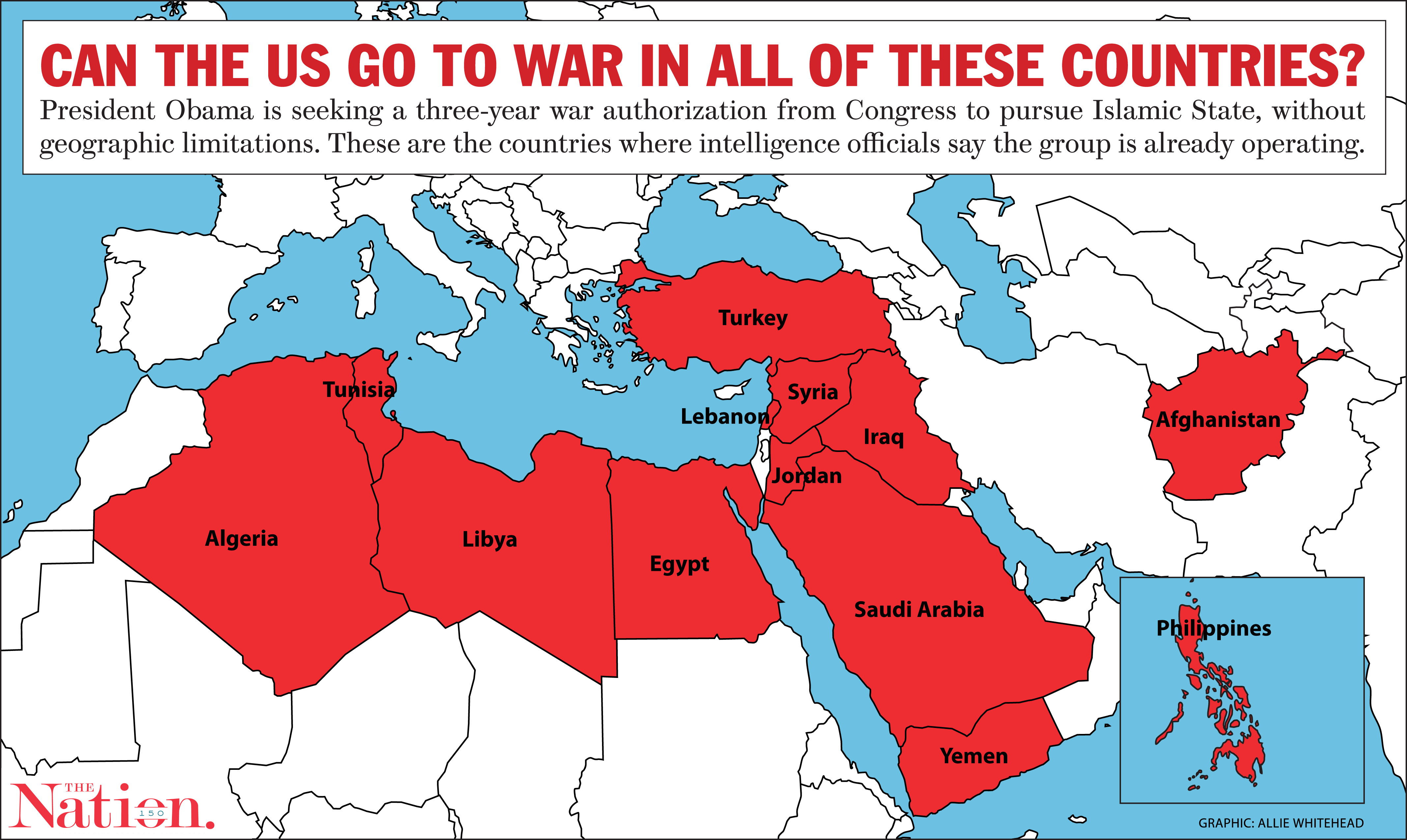 If Congress Passes Obama’s War Request, It Authorizes Operations in All These Countries