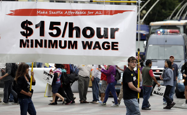 Doubling the Minimum Wage Is on the Agenda in Seattle—and Nationally