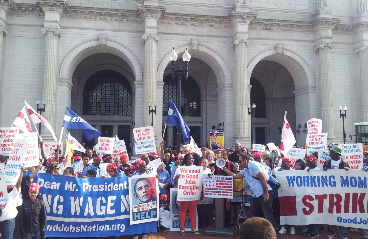 Federal Contractors Strike to Demand Higher Wages