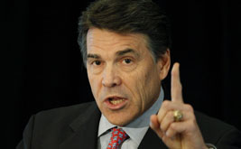 Rick Perry Plays to Right-Wing Fantasy That Obama Opposes Israel
