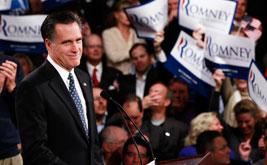Victorious Romney Rallies GOP for Bain Capitalism