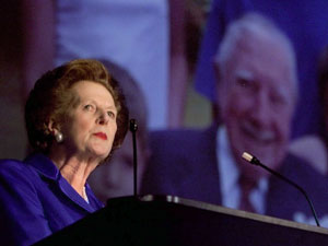 Laura Flanders: Like Reagan, Thatcher Supported Hypocritical Policies at Home and Abroad