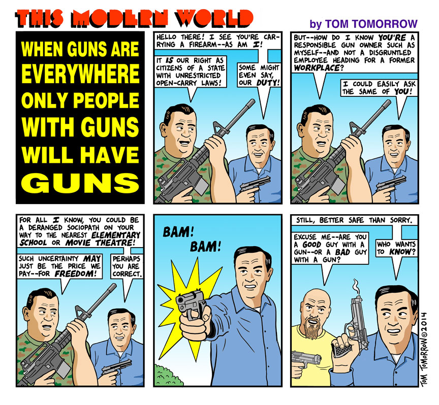 When Guns Are Everywhere, Only People With Guns Will Have Guns