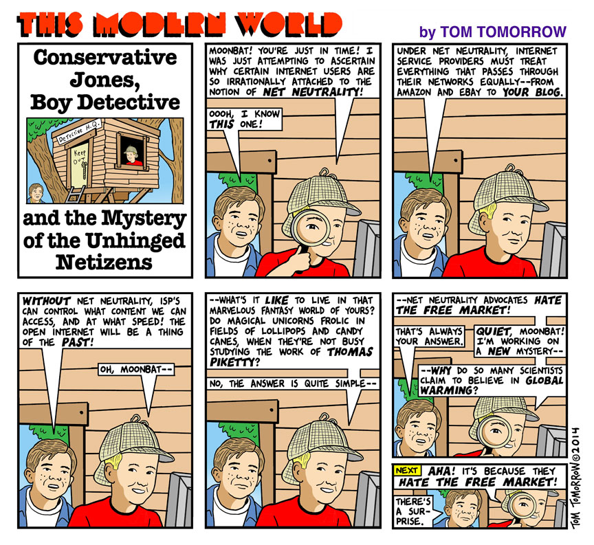 Conservative Jones, Boy Detective, and the Mystery of the Unhinged Netizens