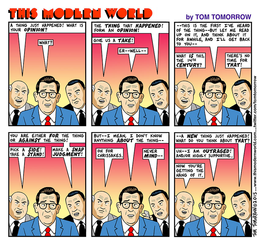 Don’t Think, Just Hot Take