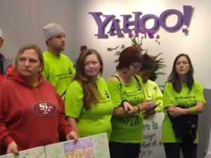 Fired Walmart Workers Arrested in Protest at Yahoo Headquarters