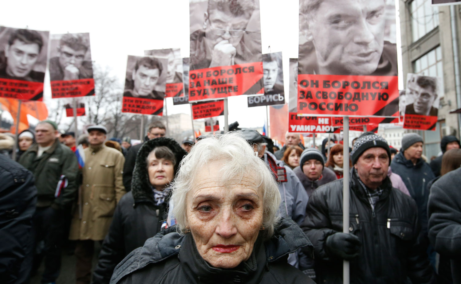 50,000 March in Moscow After the Killing of Opposition Leader Boris Nemtsov