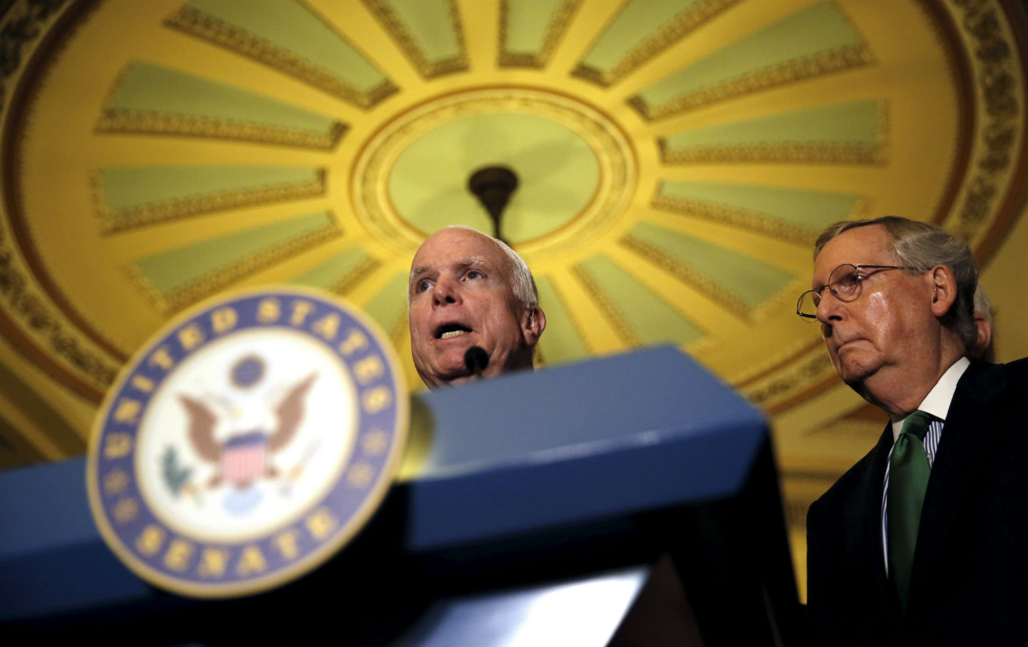 John McCain and Mitch McConnell