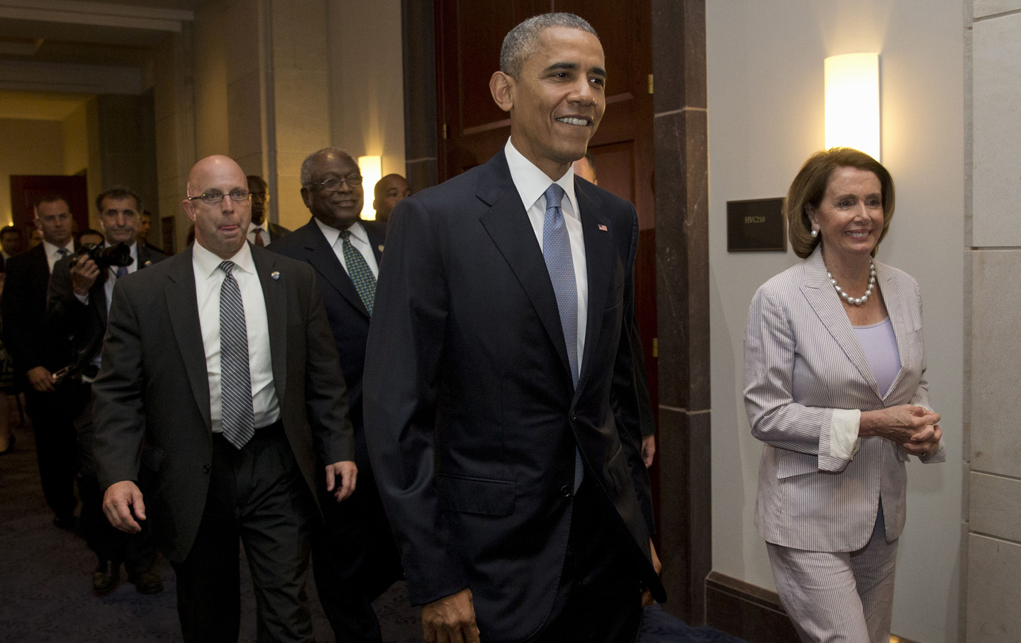 James Clyburn. Barack Obama, Nancy Pelosi