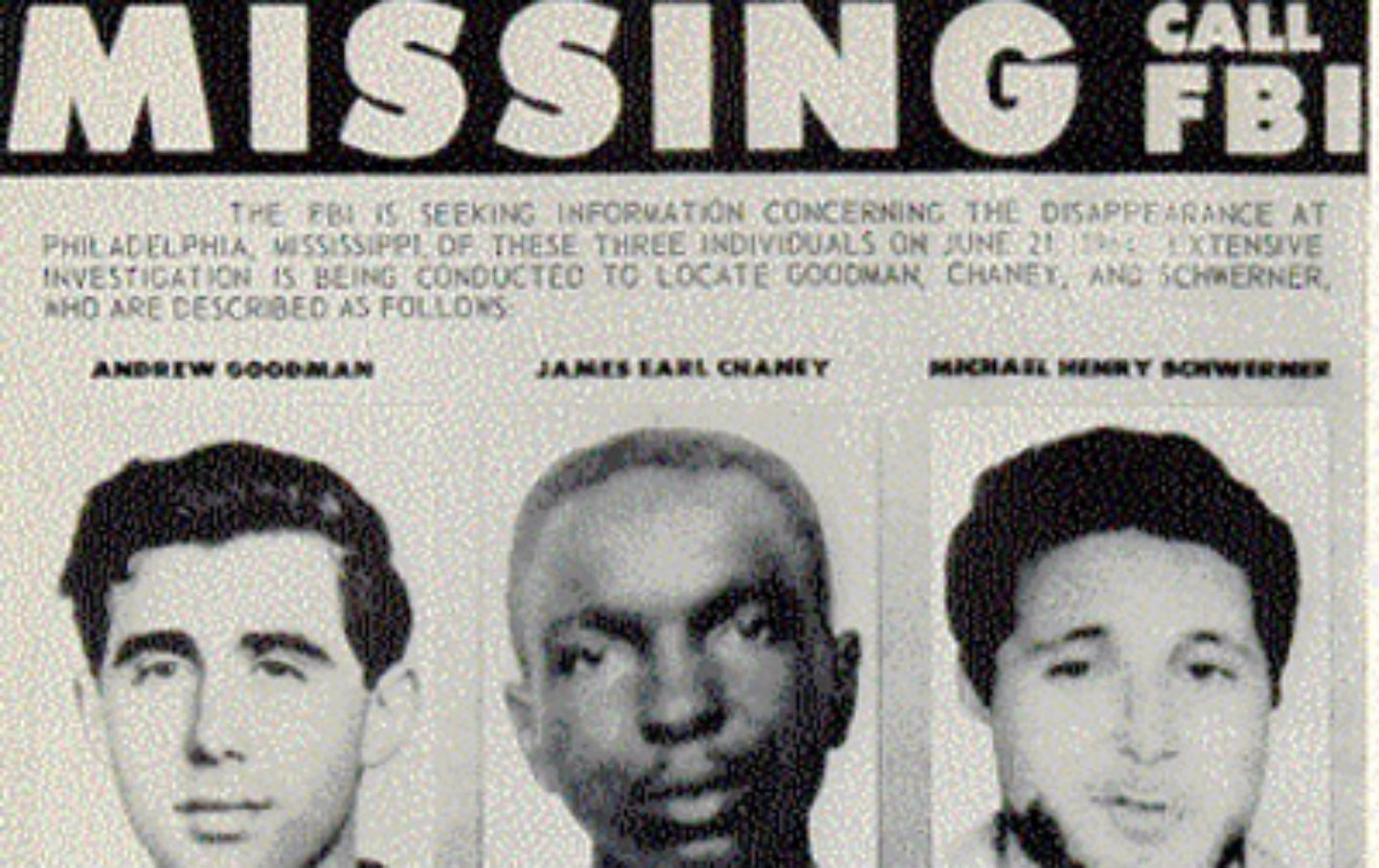 June 21, 1964: Civil-Rights Workers Are Abducted and Murdered in Mississippi