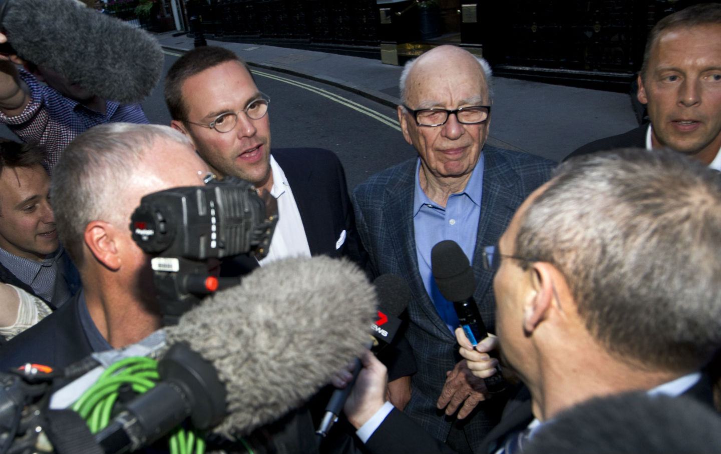 Rupert and James Murdoch