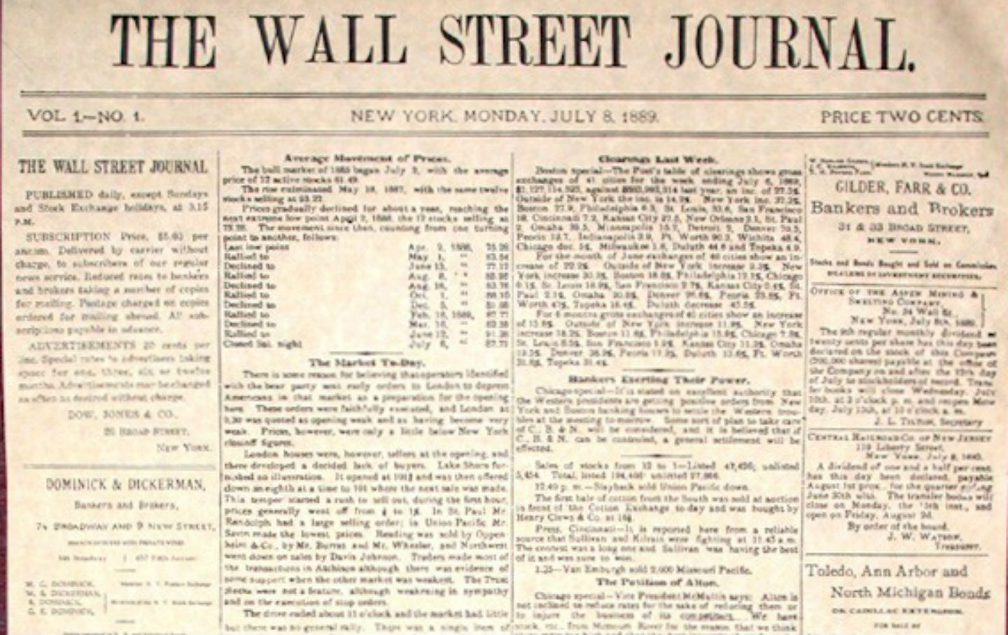 How do I find historical articles from the Wall Street Journal