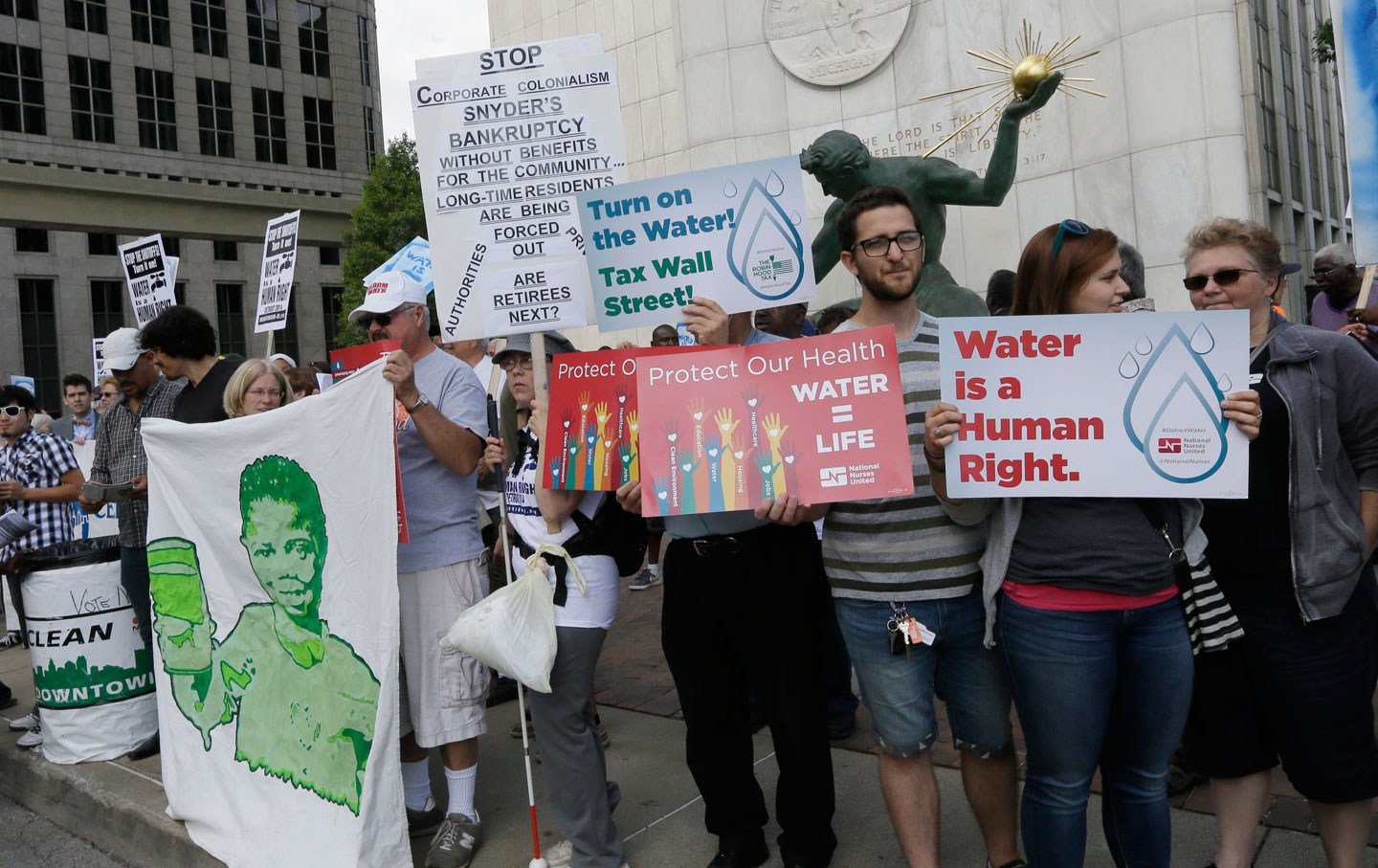 Detroit Water Protest