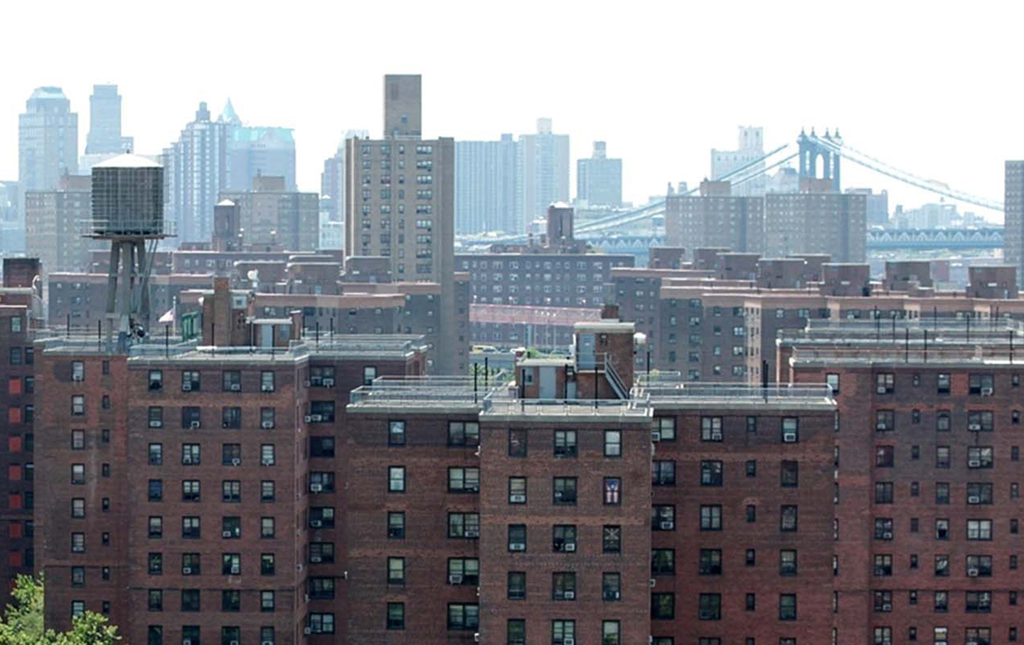 One of New York's high-rise housing projects.