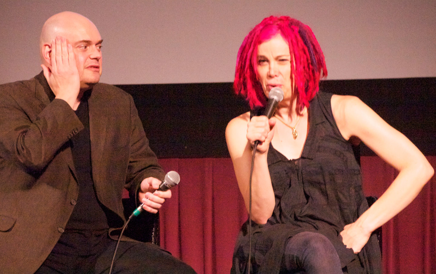 Andy and Lana Wachowski. (Credit: Wikimedia)