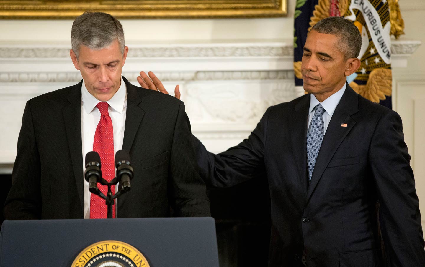 Arne Duncan and President Obama