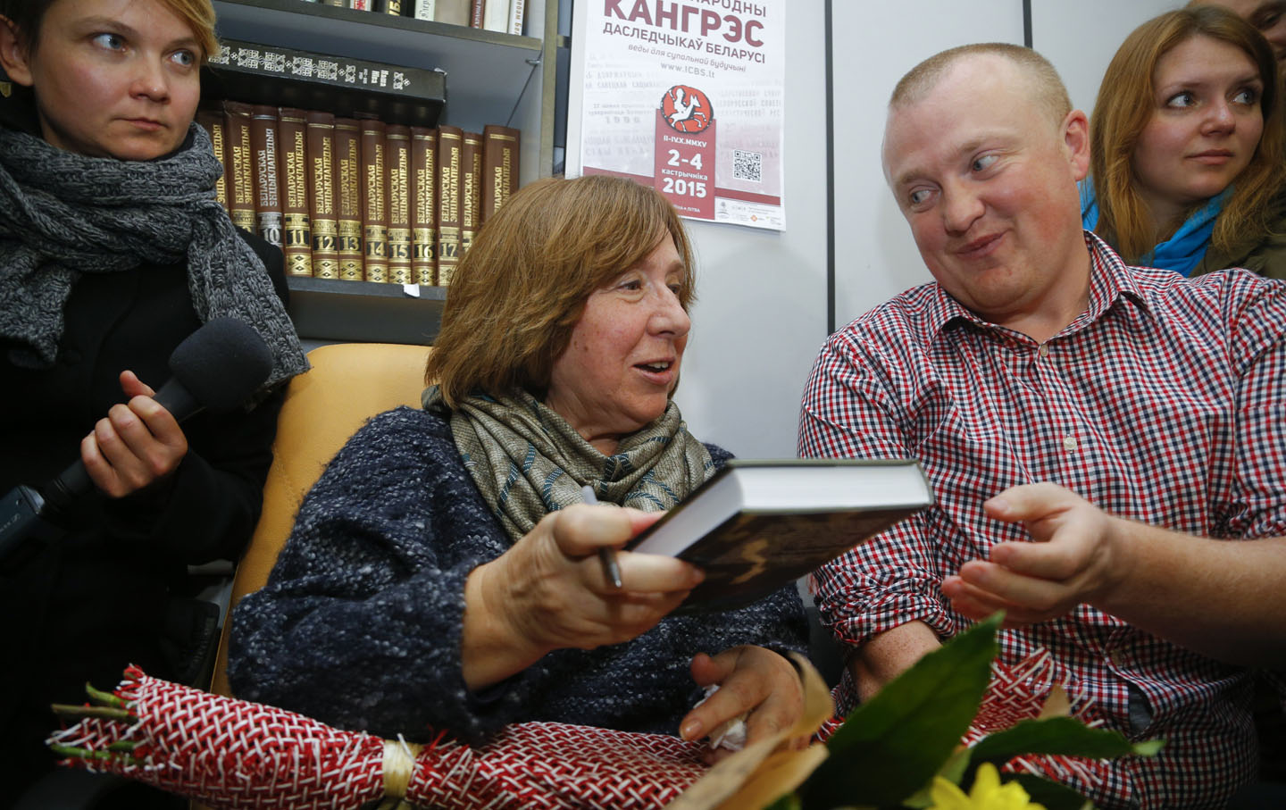 2015 Nobel Prize in Literature winner Svetlana Alexievich.