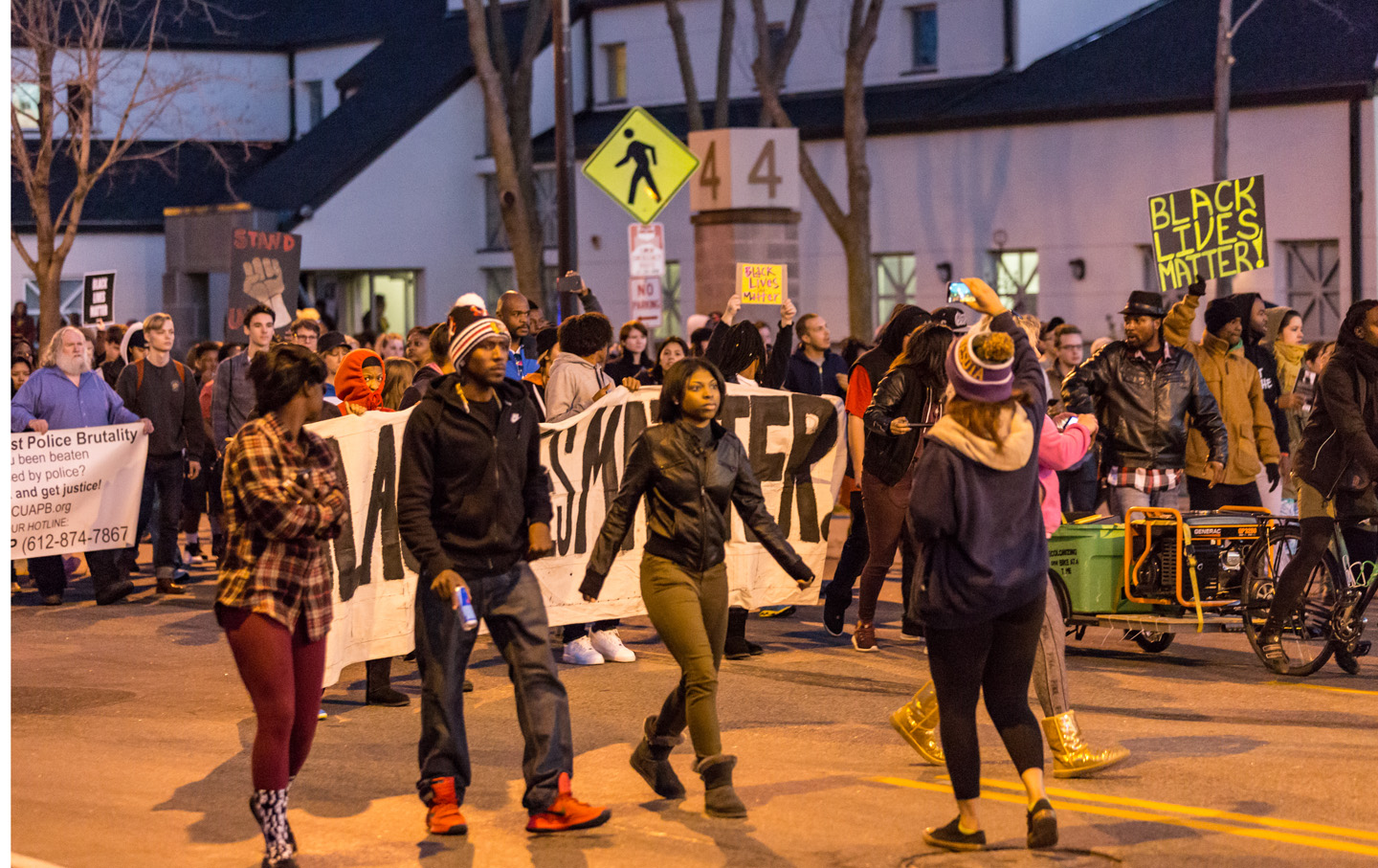 Marching on Plymouth Avenue - Jamar Clark Protest