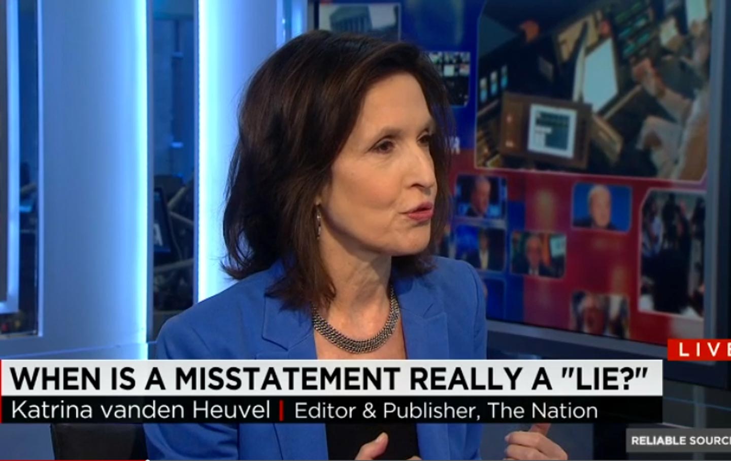 Katrina vandel Heuvel on CNN's Reliable Sources, November 29, 2015.