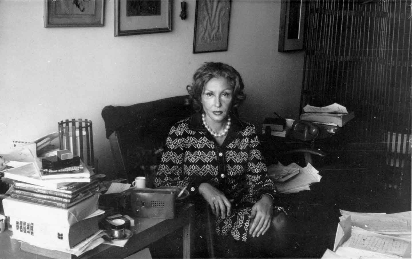 Clarice Lispector at home in Rio de Janeiro in the 1970s.