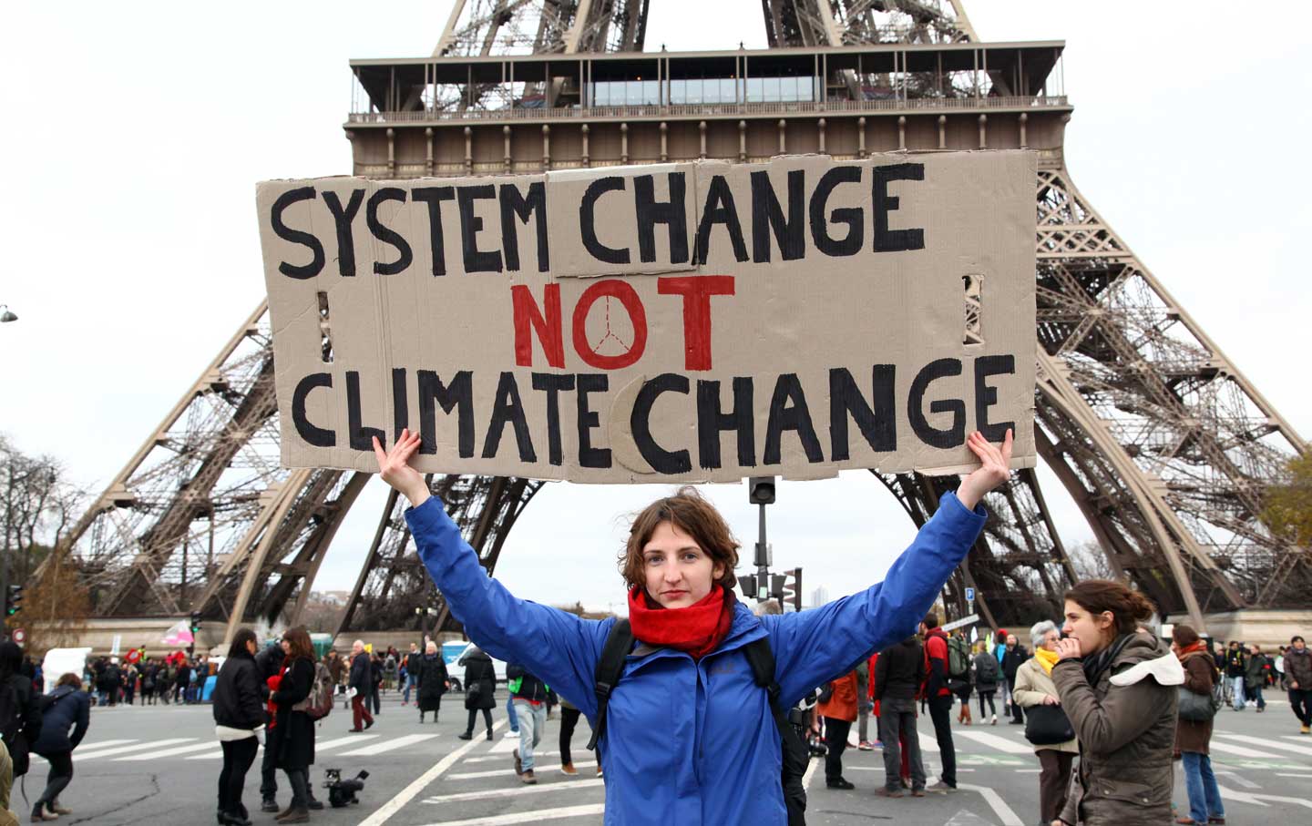 Climate change protest