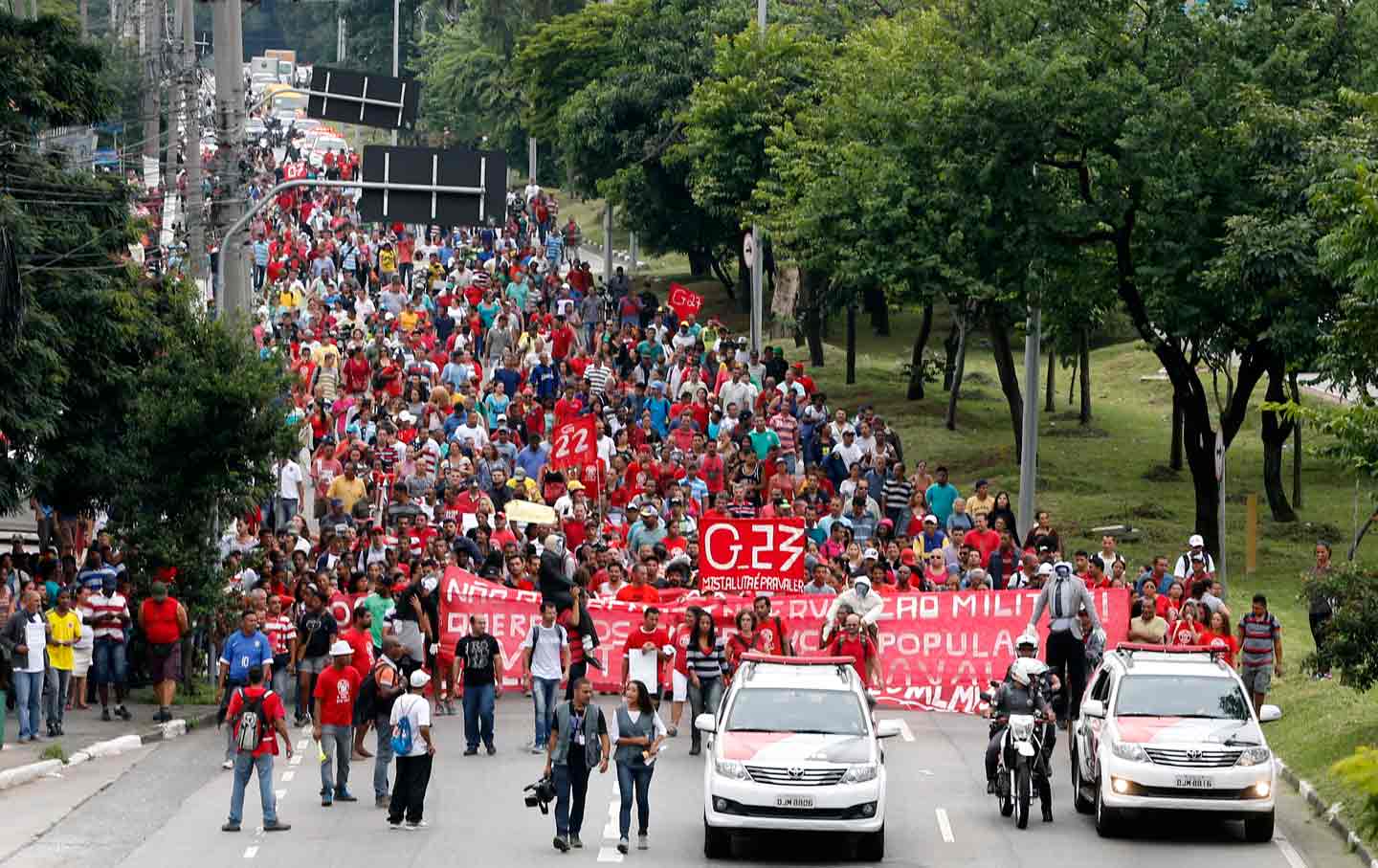 Brazil MTST march