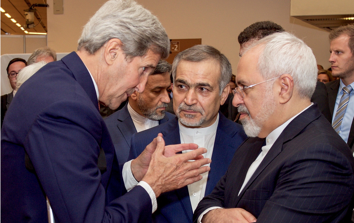 John Kerry and Javad Zarif