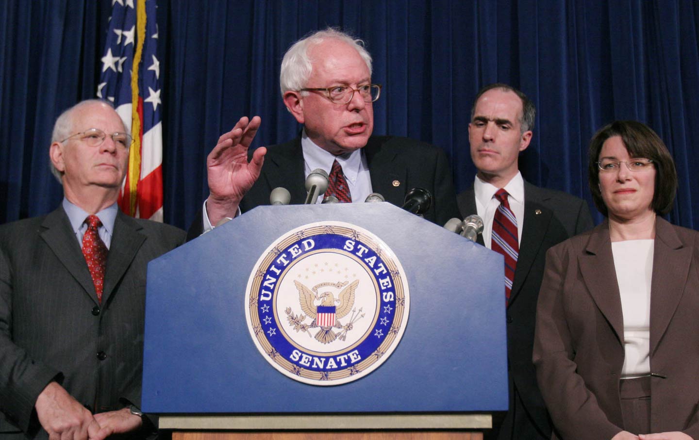 Bernie Sanders speaks out against Iraq.