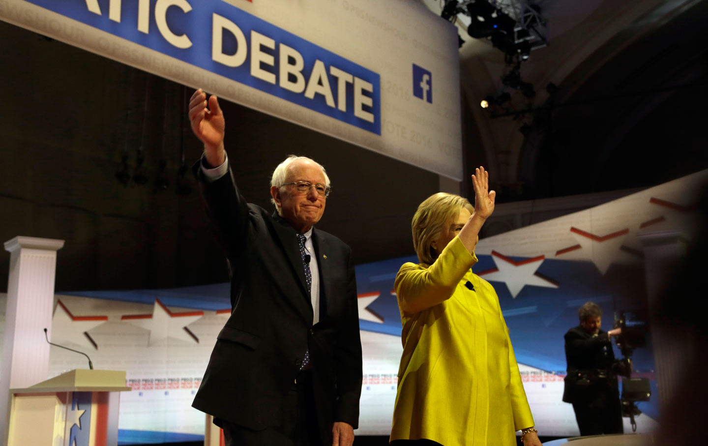 Hillary Clinton and Bernie Sanders