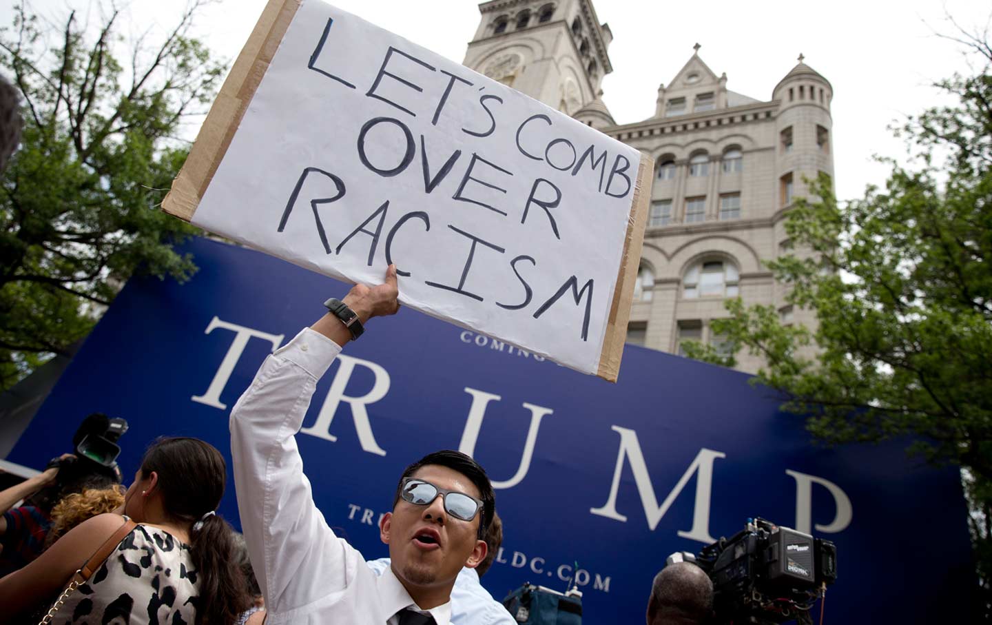 Trump Hotel Protest