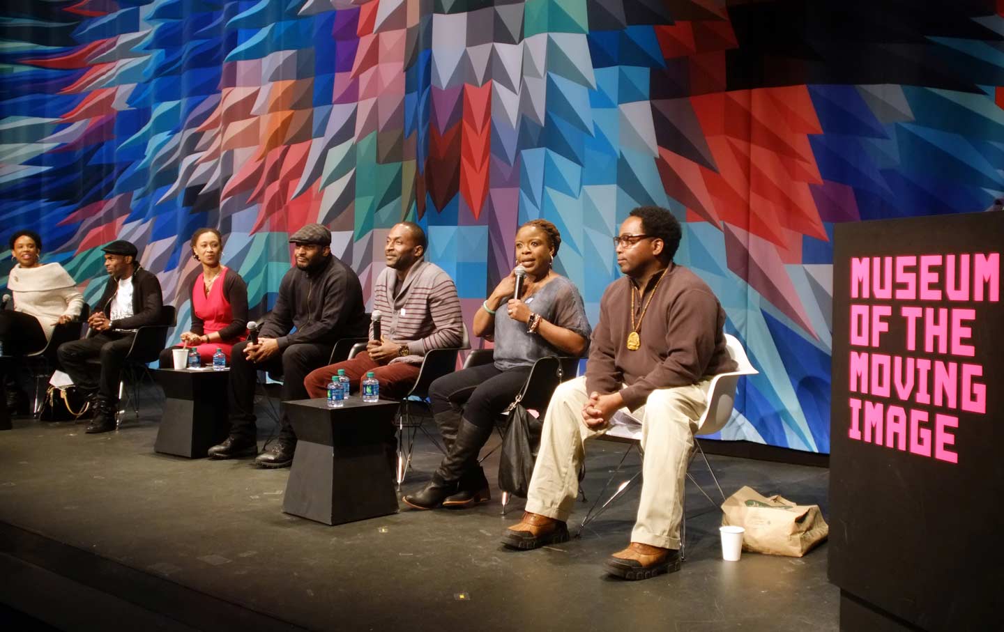 Panel discussion at Museum of the Moving Image