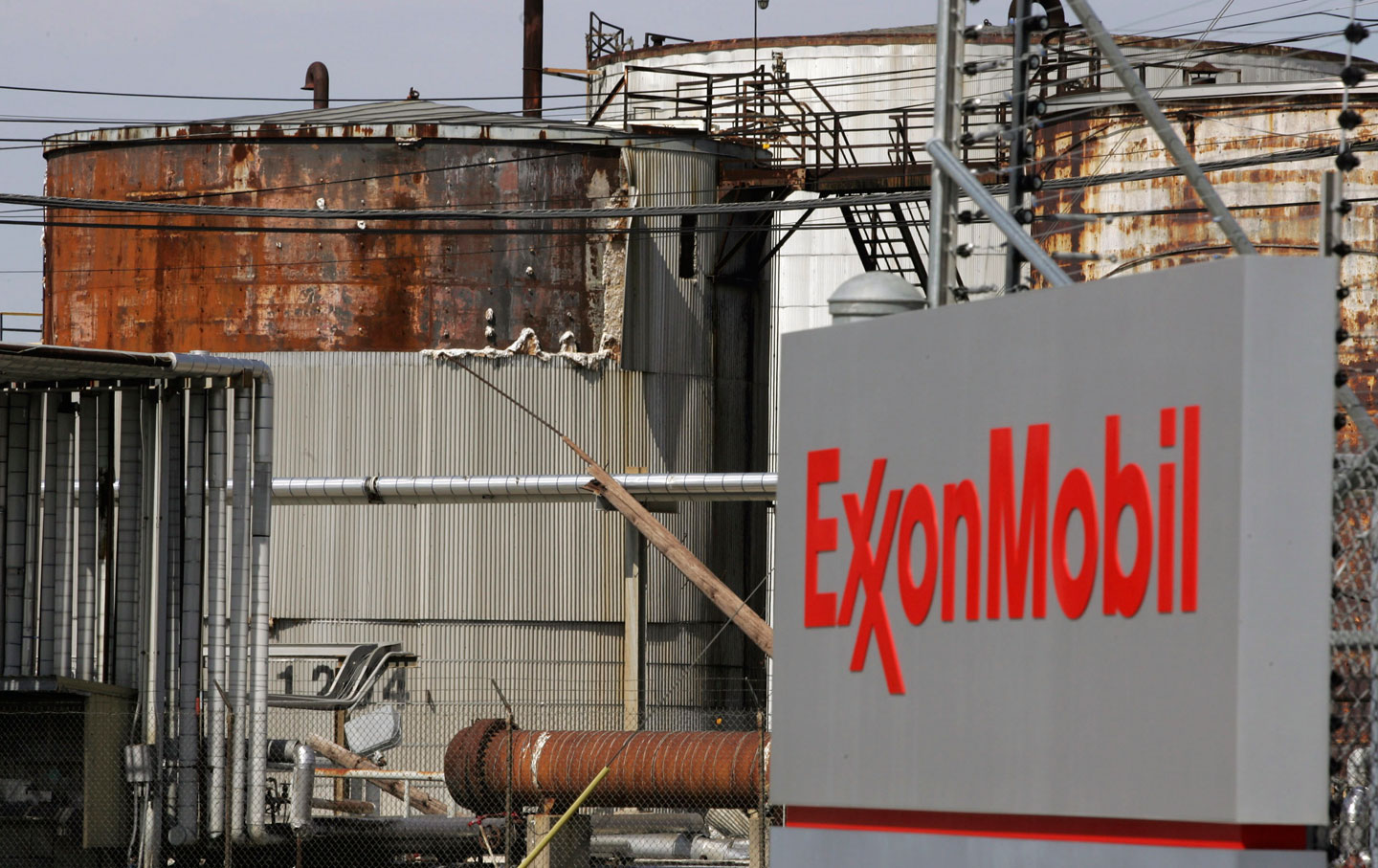 An Exxon Mobil refinery in Baytown, Texas