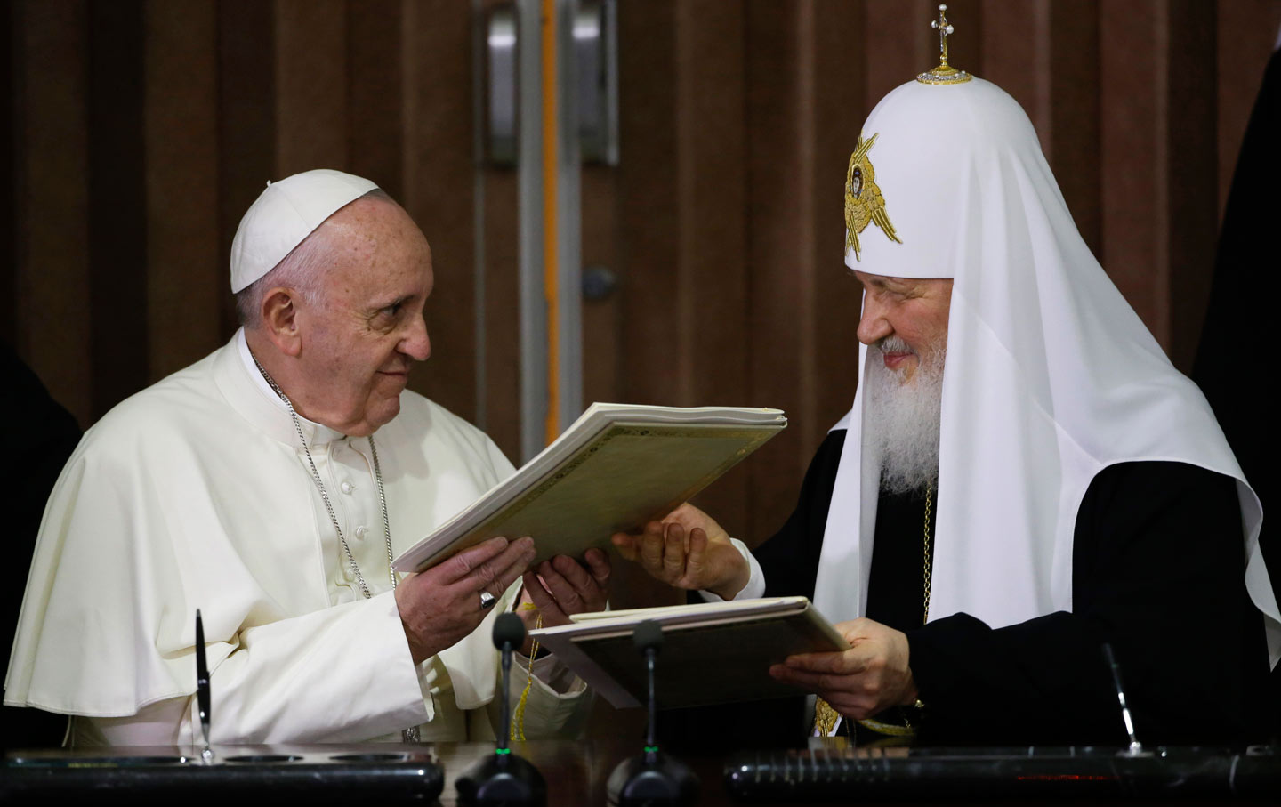 Pope Francis and Russian Orthodox Patriarch Kirill