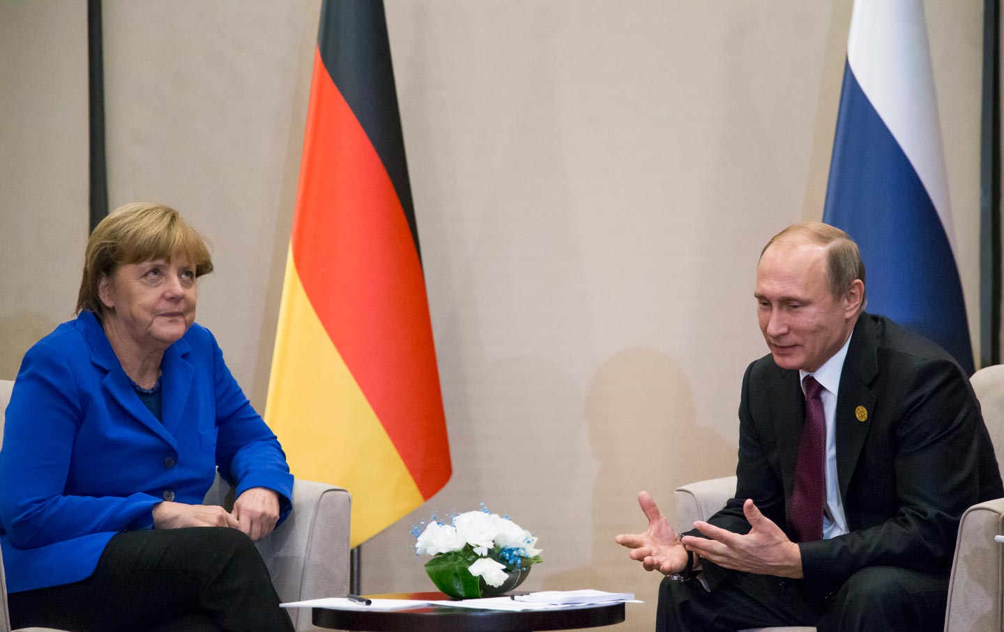 Merkel and Putin