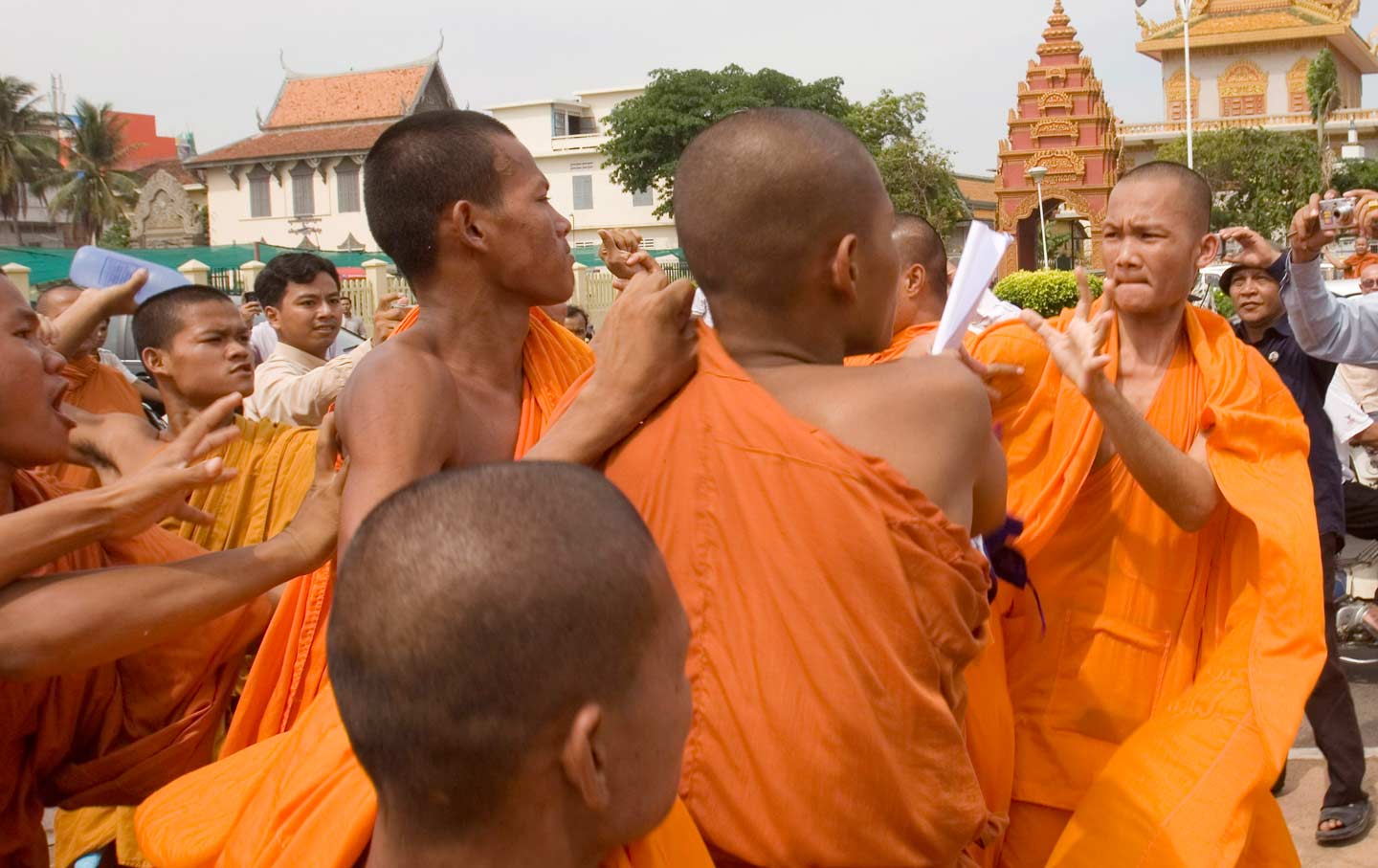 Cambodian monks