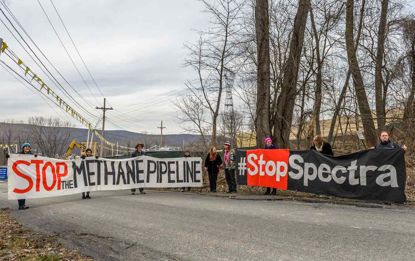 Spectra AIM pipeline protest