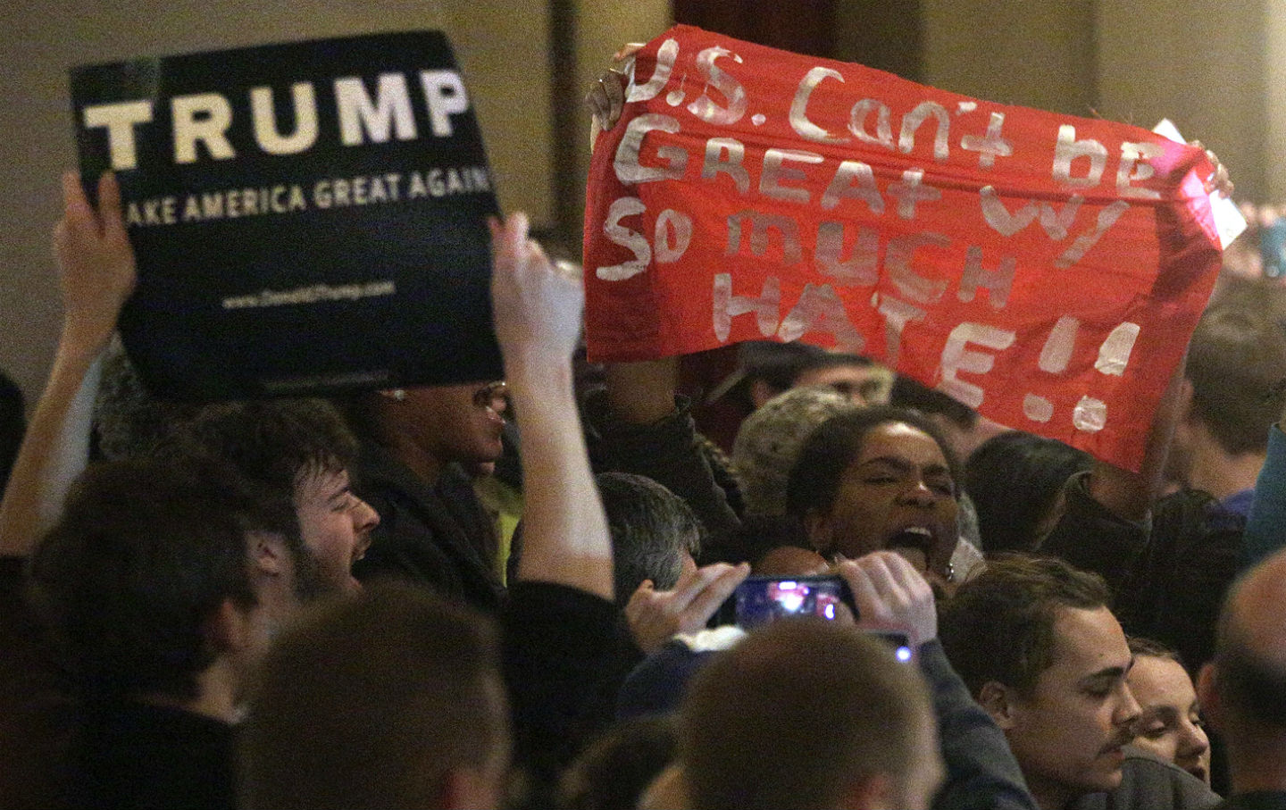 Trump Rally Protest