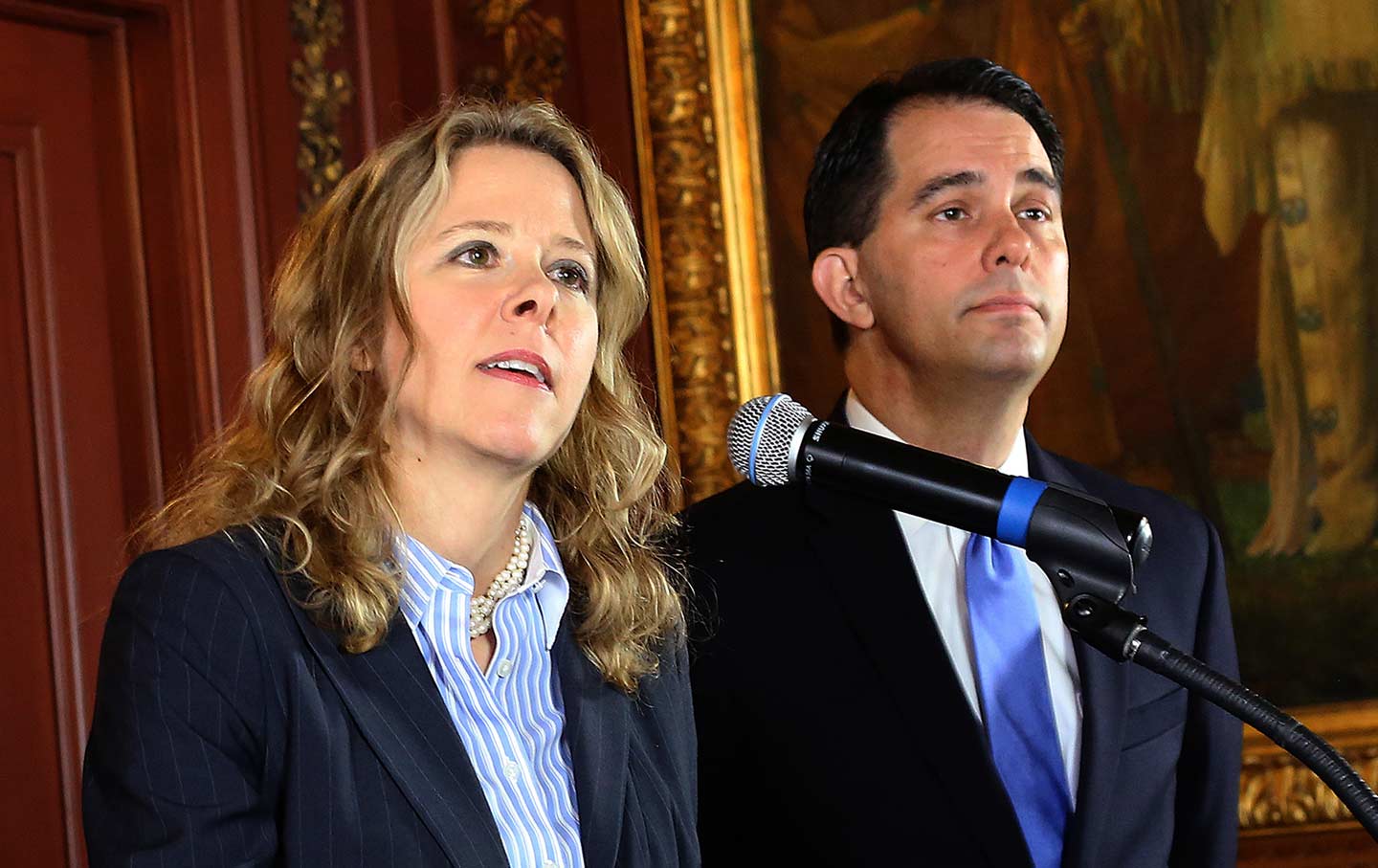 Scott Walker and Rebecca Bradley