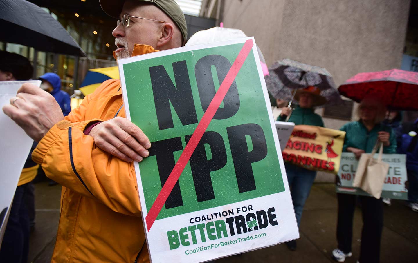 Oregon TPP protest