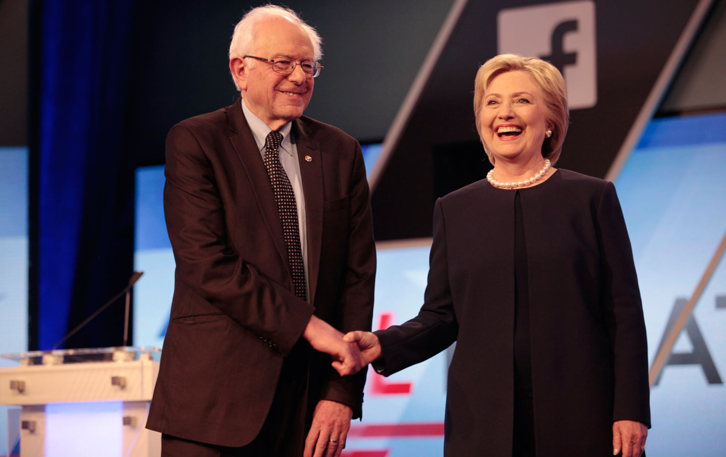 Bernie Sanders and Hillary Clinton