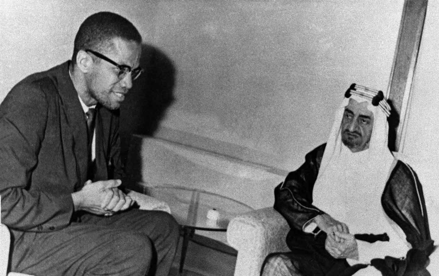 Malcolm X with King Faisal