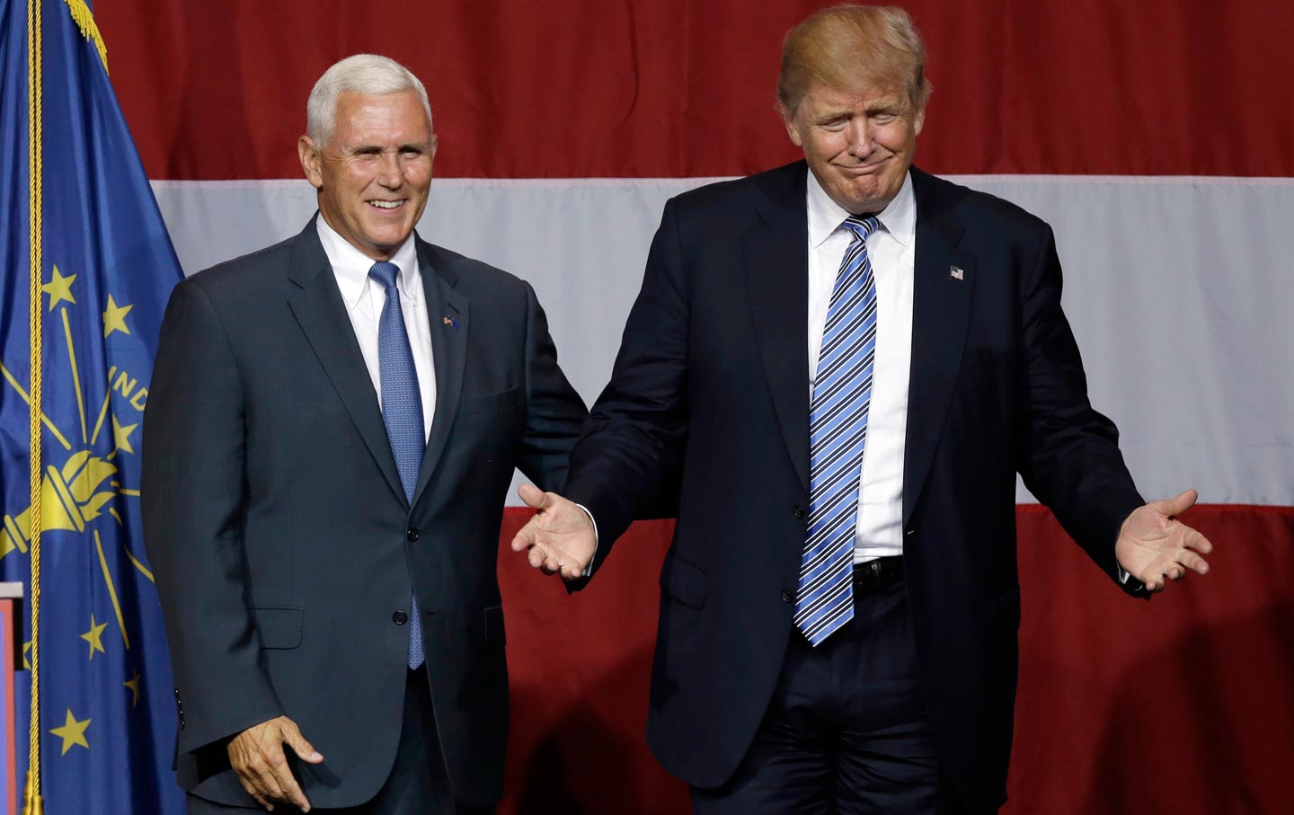 Mike Pence and Donald Trump