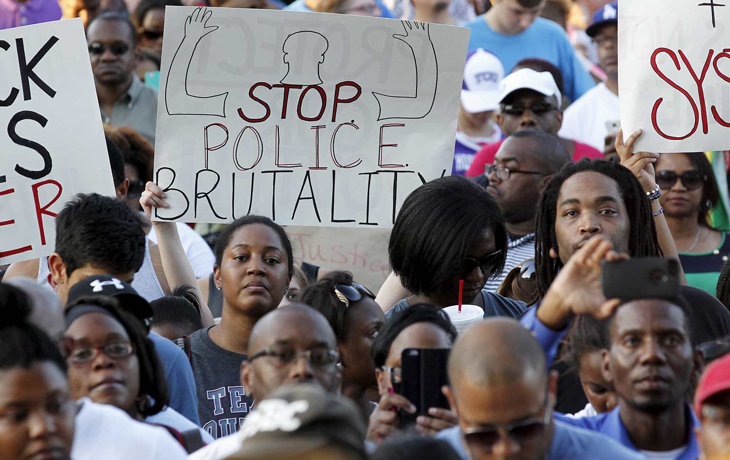 Police brutality protest Texas