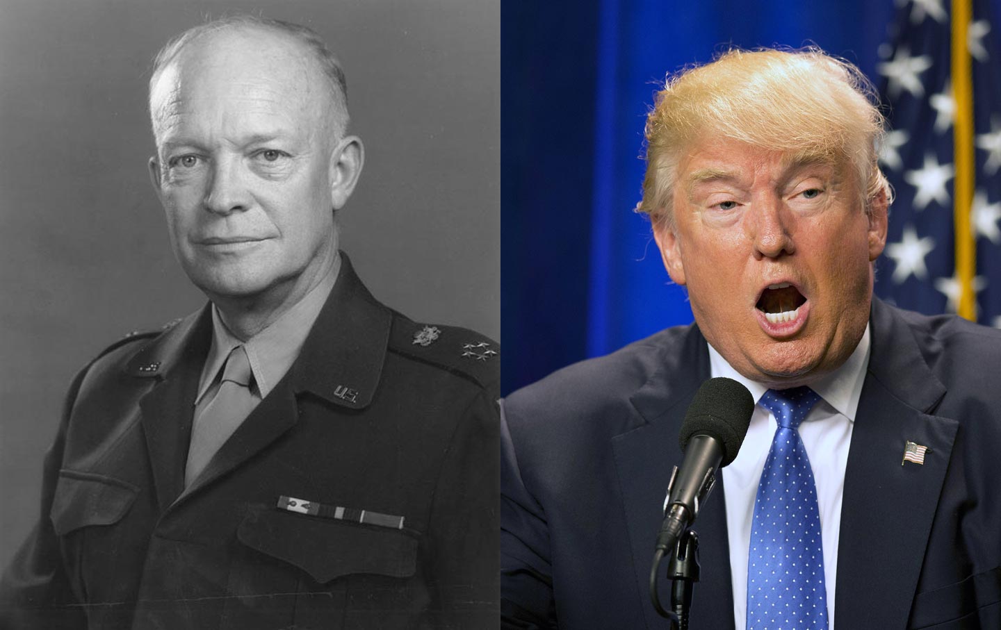 Dwight D. Eisenhower and Donald Trump