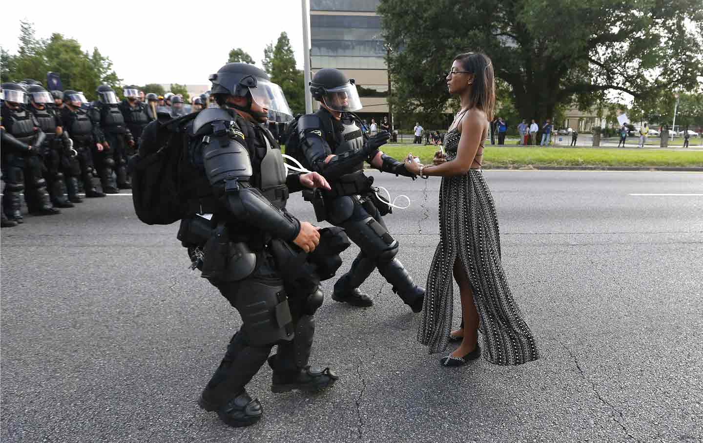 Ieshia Evans in Baton Rouge